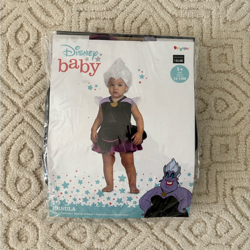 Disney Baby Costume Little Mermaid Ursula 12-18 months